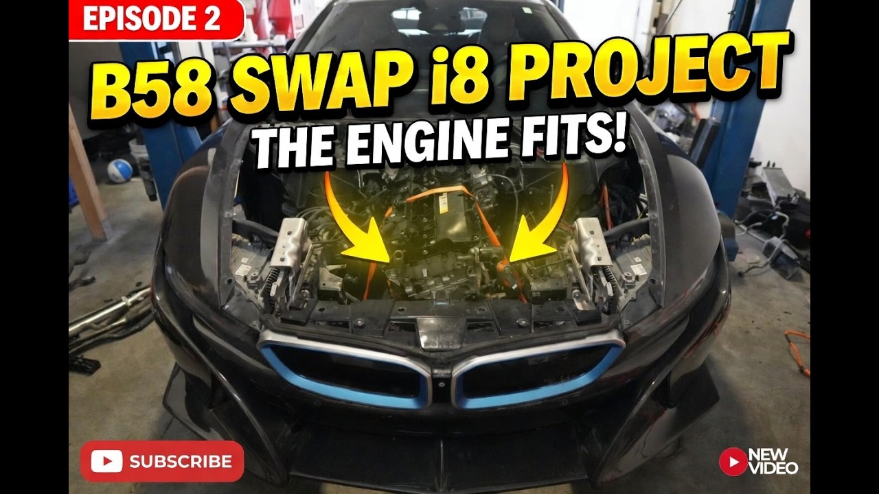 The B58 Fits in This BMW i8!? Swap Episode 2