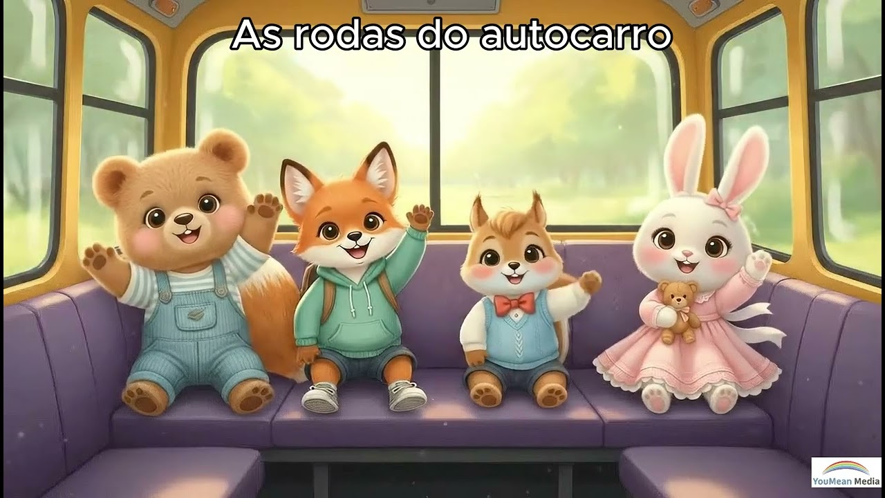 As Rodas do Autocarro | Canção Infantil Clássica | Música para Bebés e Crianças