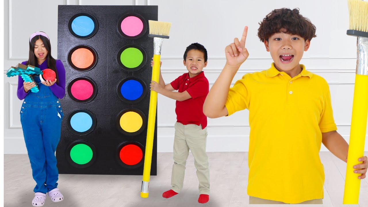 🎨 Kaden descubre la paleta mágica y se transforma en un héroe para salvar el día!