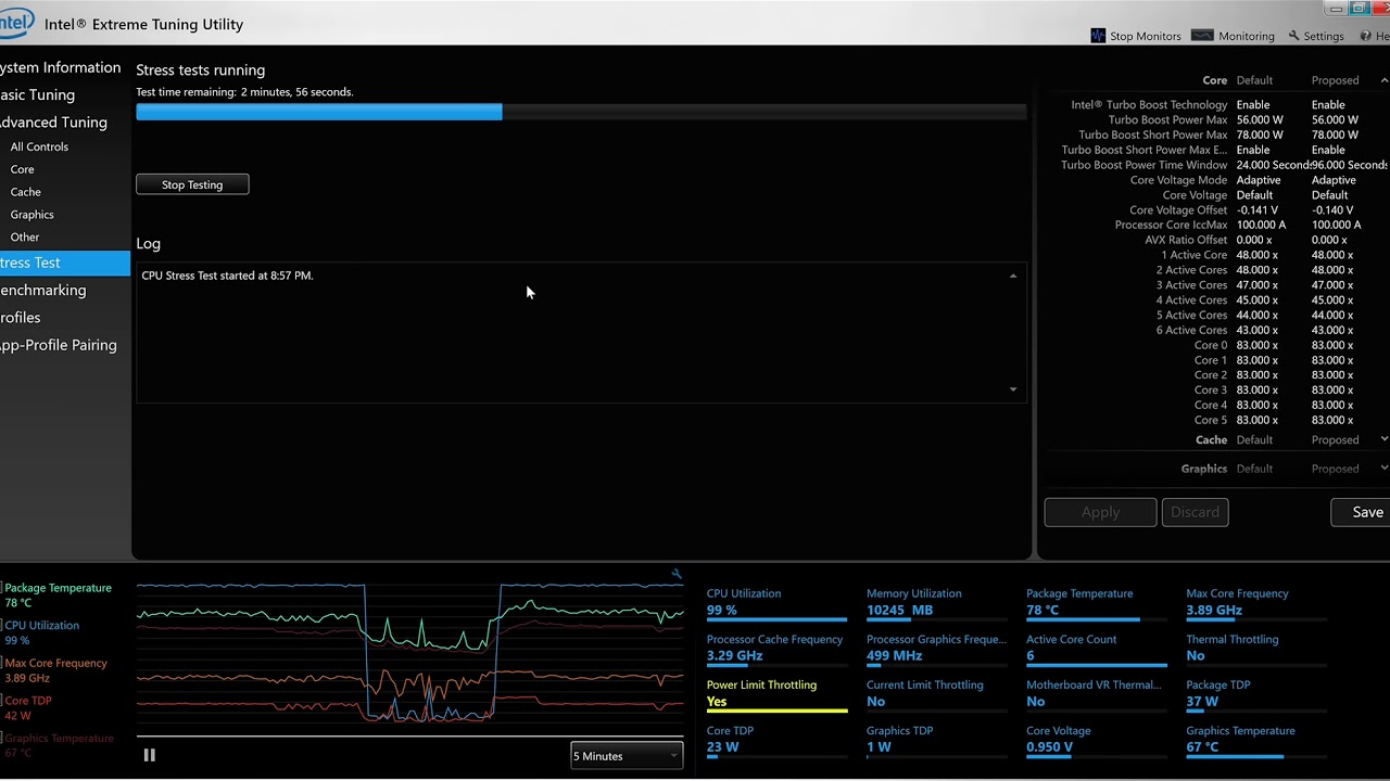 Dell XPS 15 9570 i9  Stress Test Liquid metal undervolting