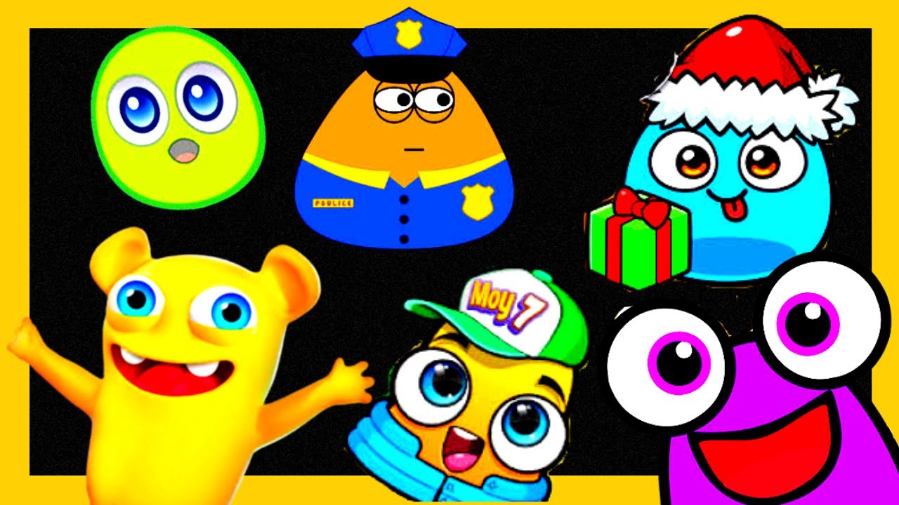 Moy 7 - Pou - My Boo - My Chu - My Boop - Talking Crazy Bob Os Mascotes Virtuais Divertidos