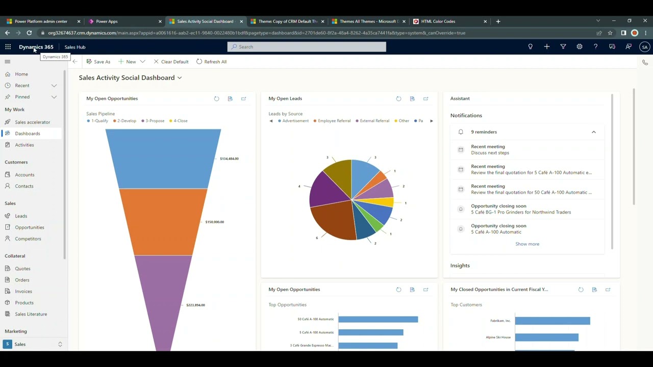 How to Update the Theme in Dynamics 365 CRM, add a logo and update color codes