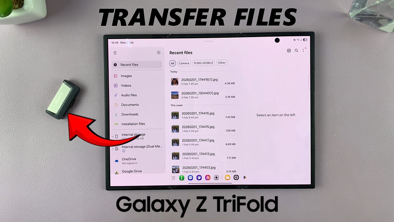 How To Transfer Files, Photos & Videos To USB Flash Drive On Samsung Galaxy Z TriFold