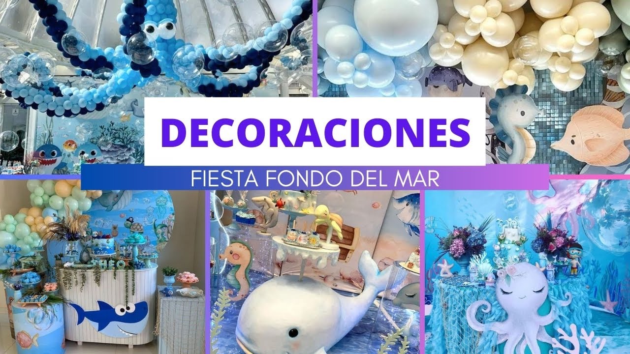 🌊🐠 Ideas de Decoraciones para una Fiesta del Fondo del Mar
