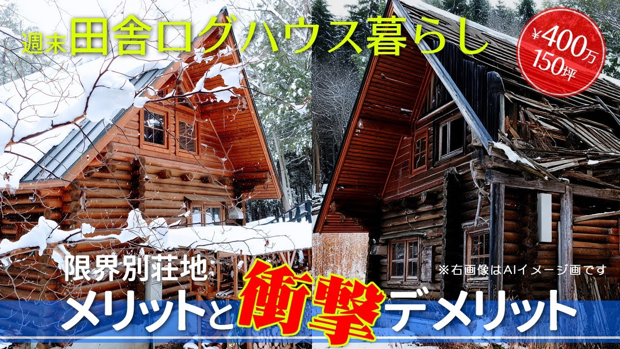 ログハウス 8年暮らして感じたこと｜メリットと衝撃デメリット【田舎暮らし】#02