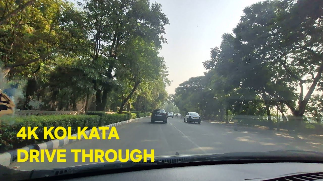 Driving in Kolkata | Afternoon Downtown Drive  | Kolkata Skyline Driving Tour | 4K Drive