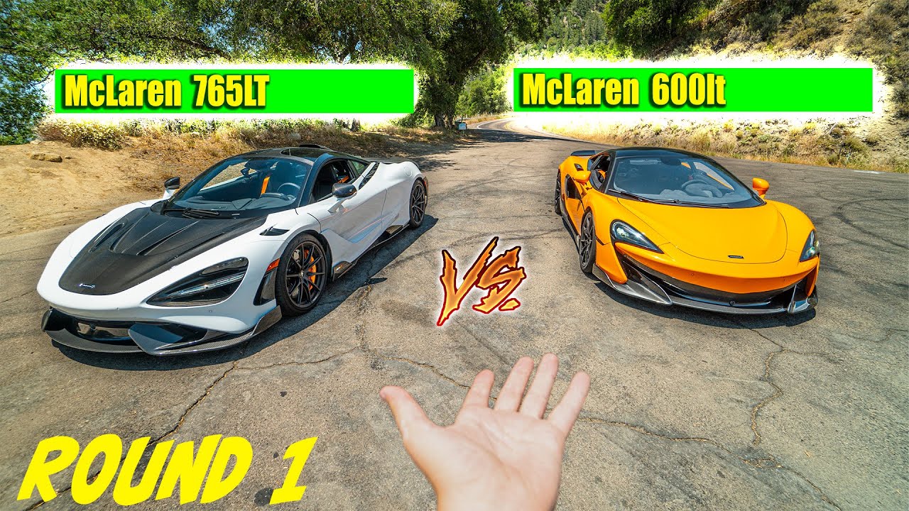 McLaren 765LT против McLaren 600LT: СРАВНЕНИЕ В РЕАЛЬНЫХ УСЛОВИЯХ ВОЖДЕНИЯ!