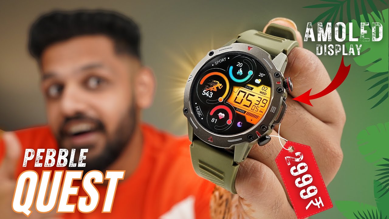Pebble Cosmos Quest Review & Unboxing⚡️"Rugged Smartwatch"