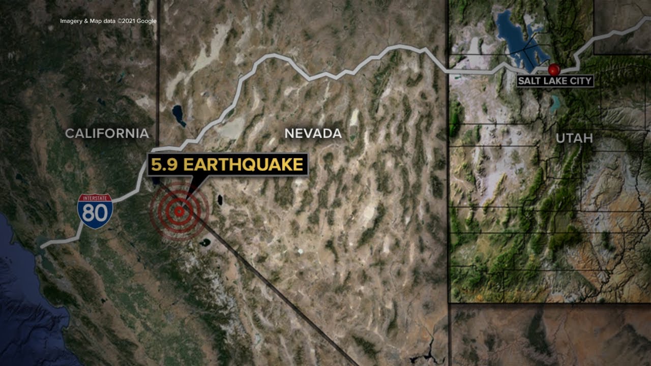 5.9 magnitude earthquake near California-Nevada border