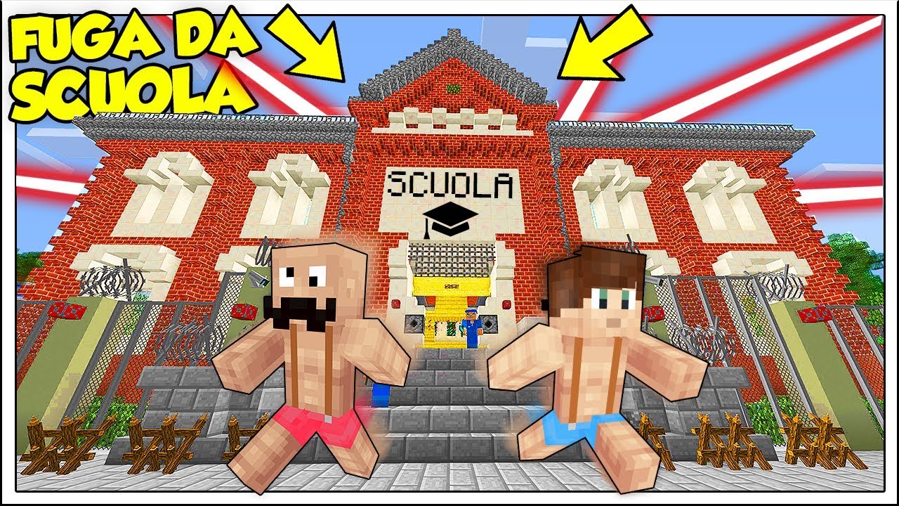 SCAPPIAMO DALLA SCUOLA PIÙ CATTIVA DI MINECRAFT ITA!