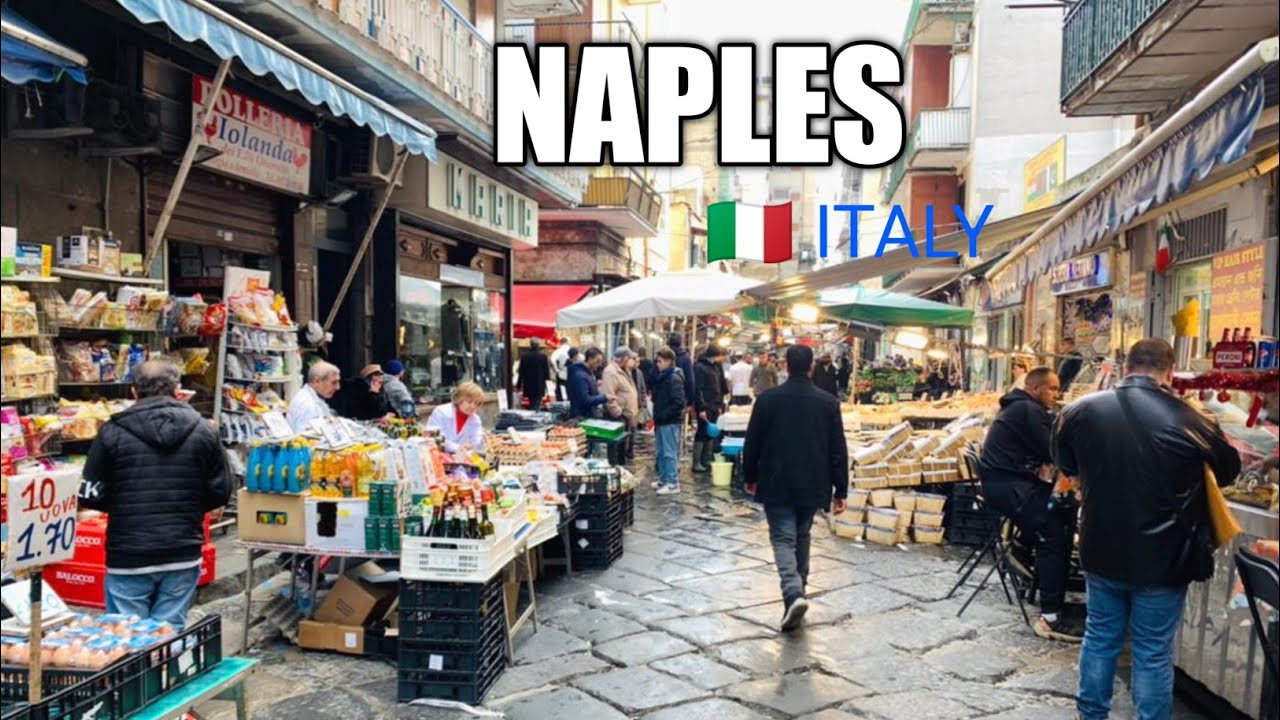 Naples, Italy. 4k Walking Tour. 1:05:59.Tour with Captions. December 2022 #newvideo #travel #napoli