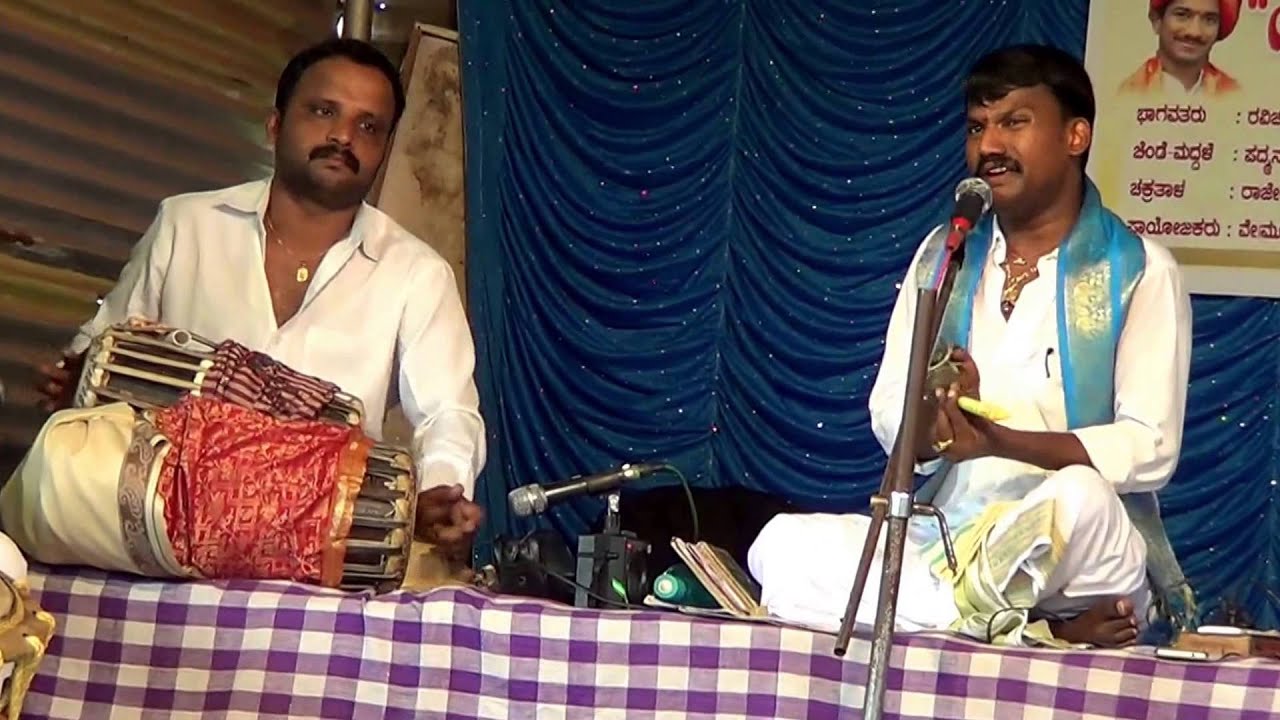 Yakshagana -- Jansale Singing as Late G.R.Kalinga Navada