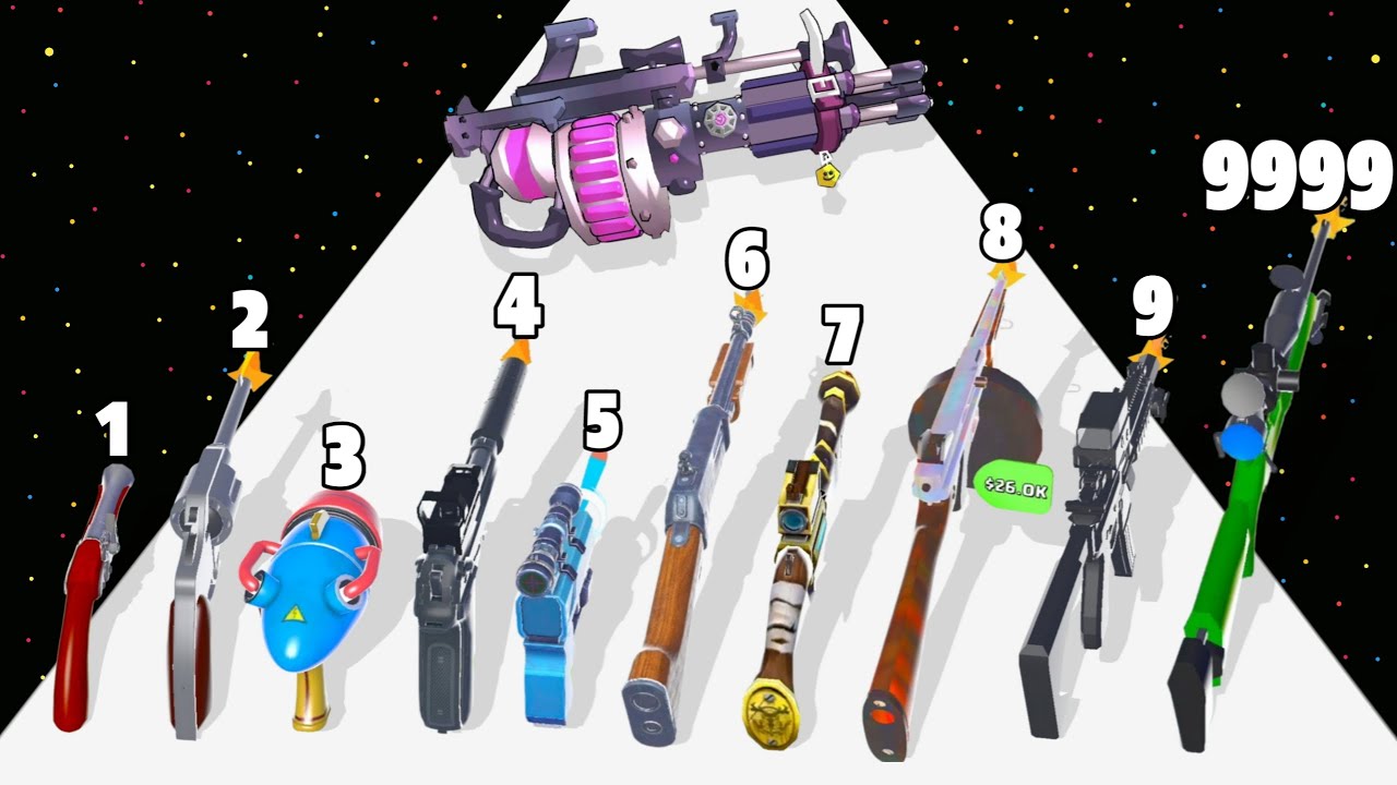 Weapon Evolution Run - Level Up Gun Max Level Gameplay