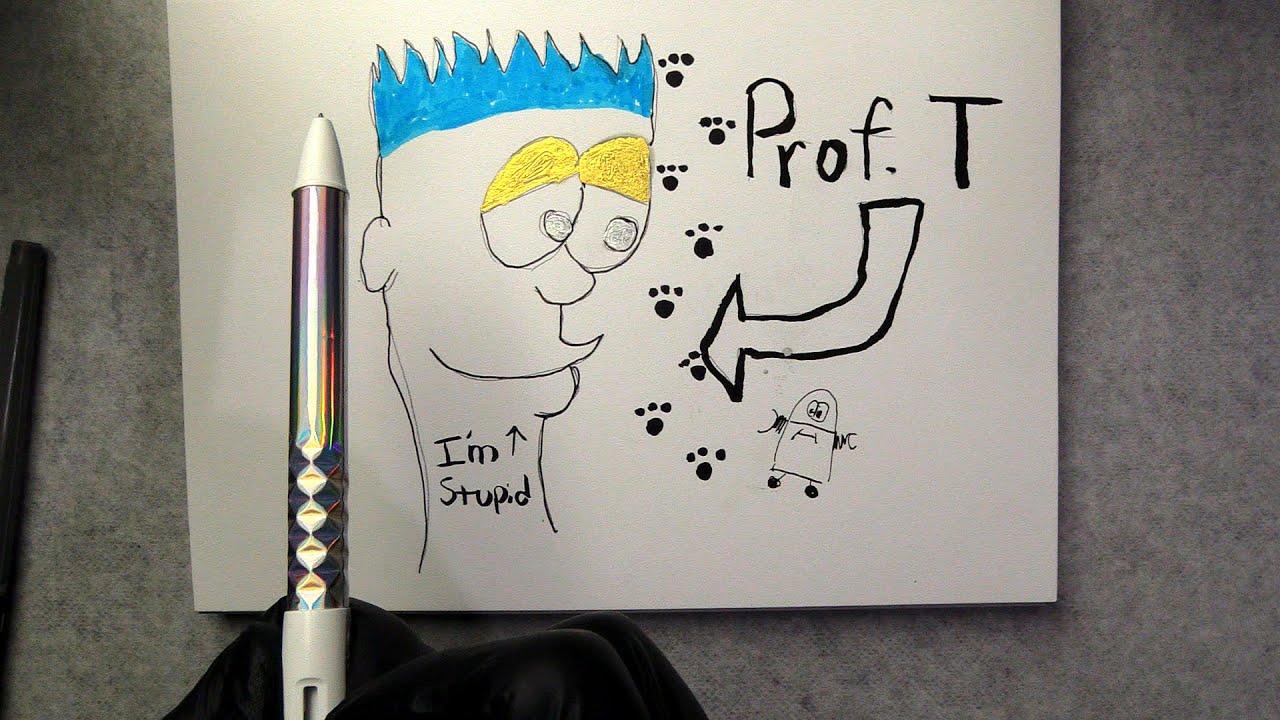 ASMR Drawing Sounds With A Mad Man