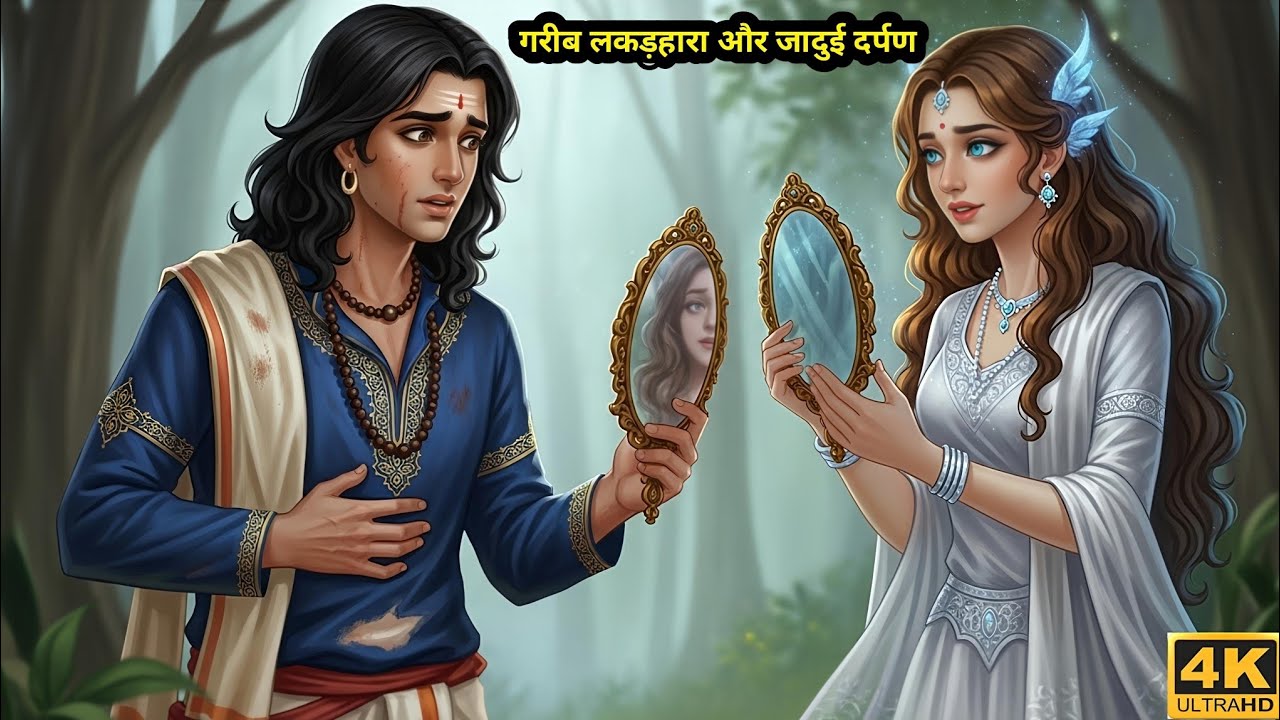 गरीब लकड़हारा और जादुई दर्पण की राजकुमारी | लकड़हारे से राजा तक का सफर | Hindi Story | #hindistories