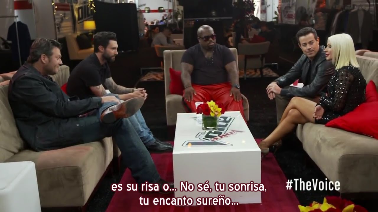 Christina Aguilera - Carson y los Coaches #1: Reunidos - The Voice 5 (Subtítulos español)
