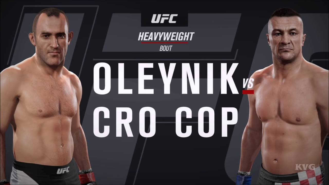 EA Sports UFC 2 - Alexey Oleinik vs Mirko Cro Cop | Gameplay (HD) [1080p60FPS]