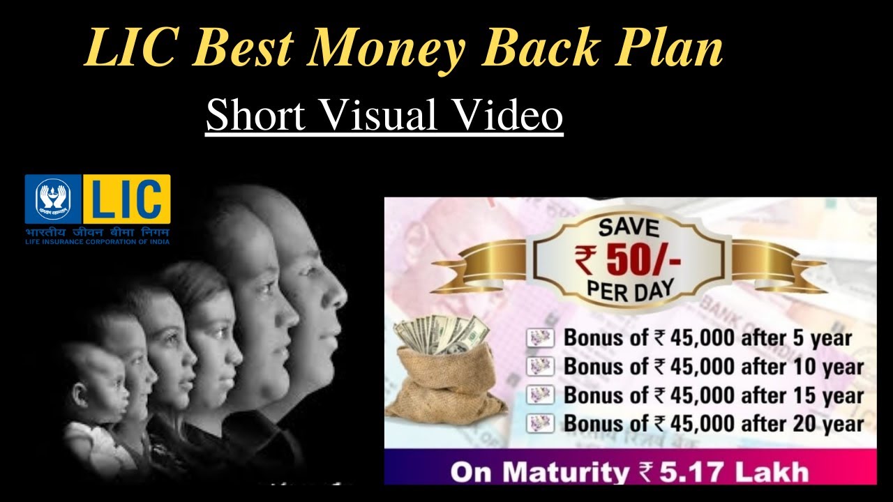 LIC Money Back Plan 2021 ||  LIC New Money Back Plan ||Visual Video || Best LIC Money Back plan