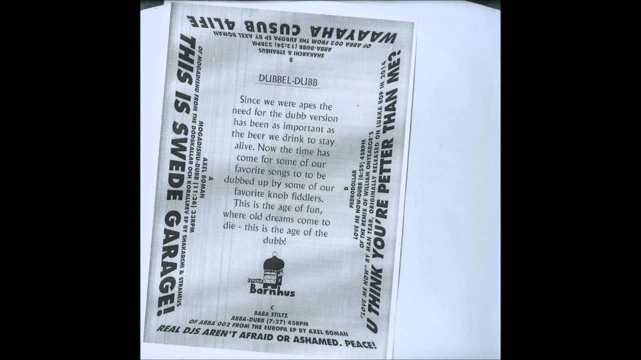 Axel Boman - Mogadishu Dubb