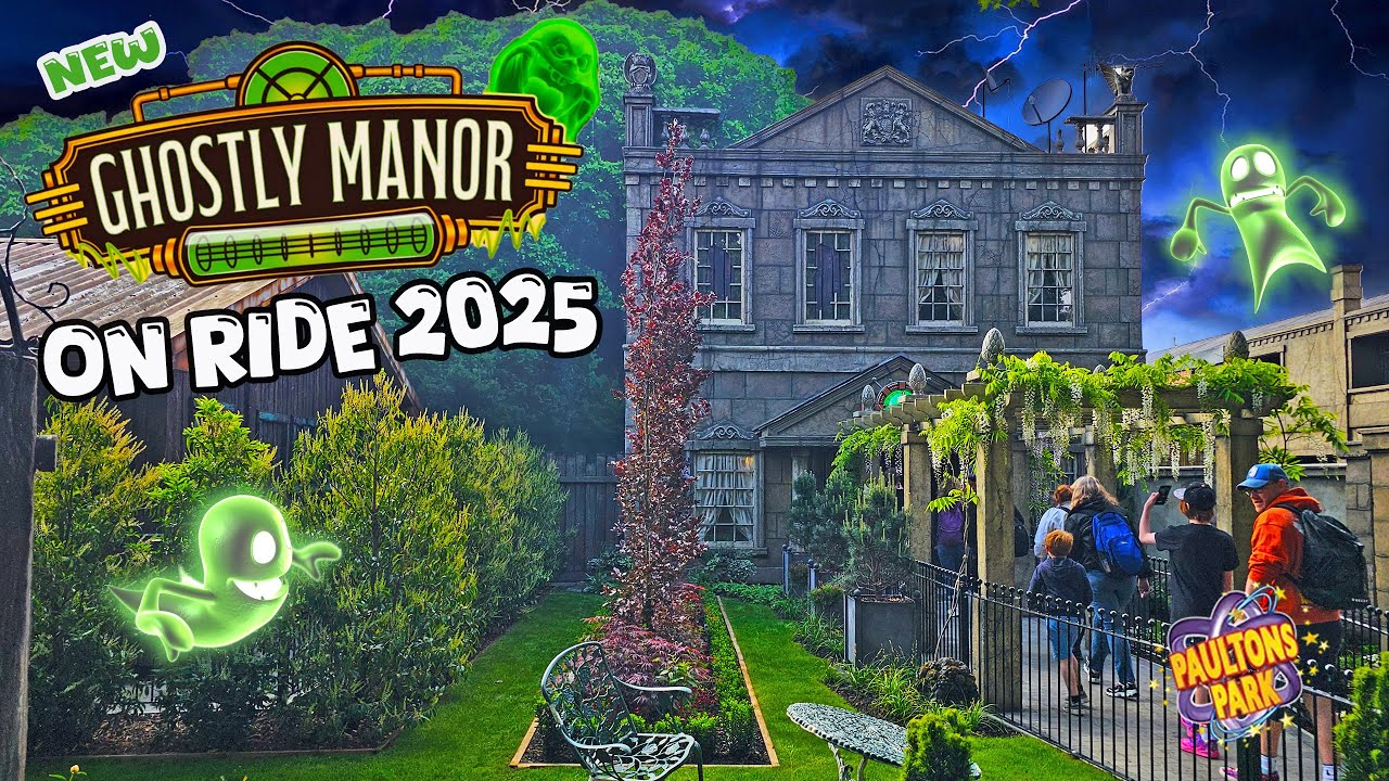 Ghostly Manor Ride Full POV at Paultons Park Opening Day (May 2025) [4K]