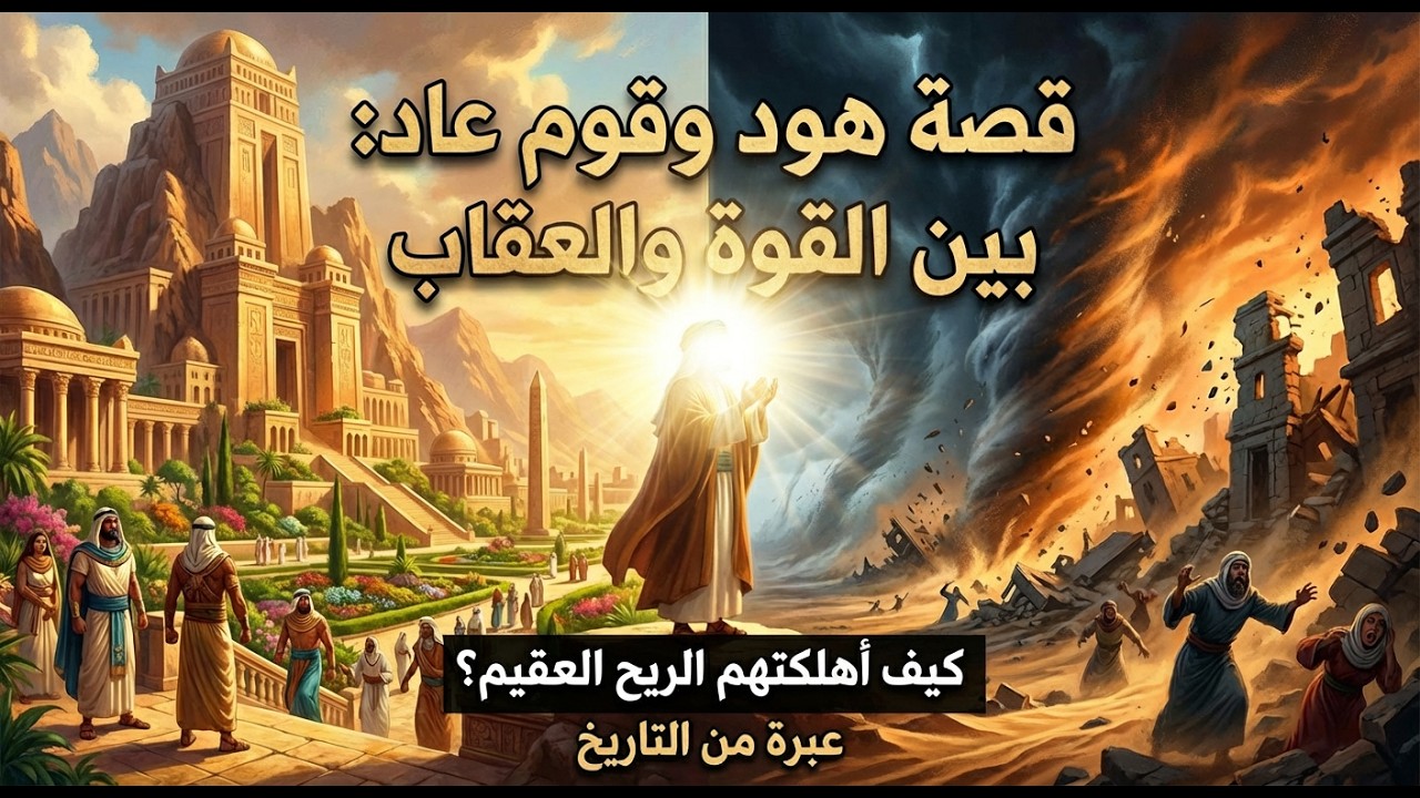 قصة النبي هود عليه السلام🌪️  | عندما تحدّى نبيٌ أمةً من الجبابرة… فجاءتهم الريح المدمّرة! ⚡
