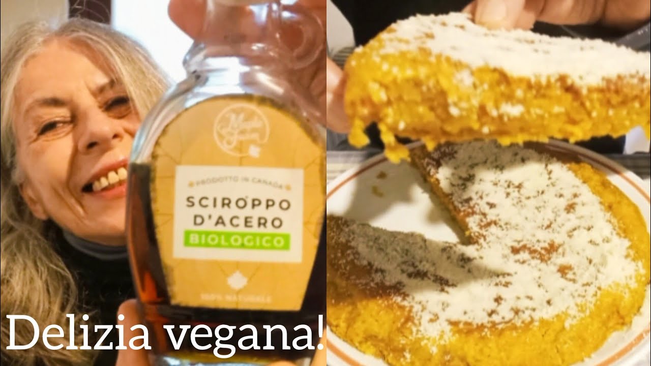 Torta di carote integrale 🥕 con sciroppo d'acero. Senza uova e senza burro! 