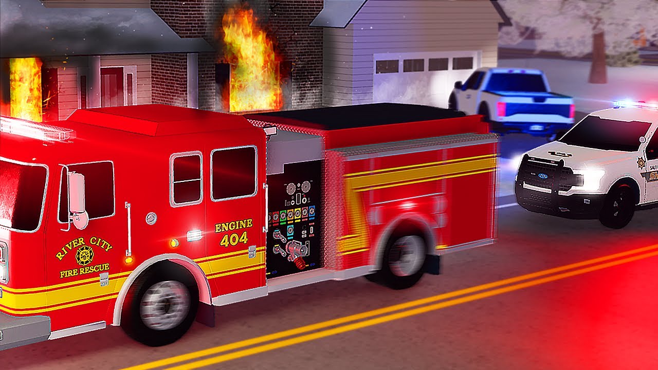 We Stole A FIRE ENGINE From an ACTIVE SCENE! - ERLC Liberty County
