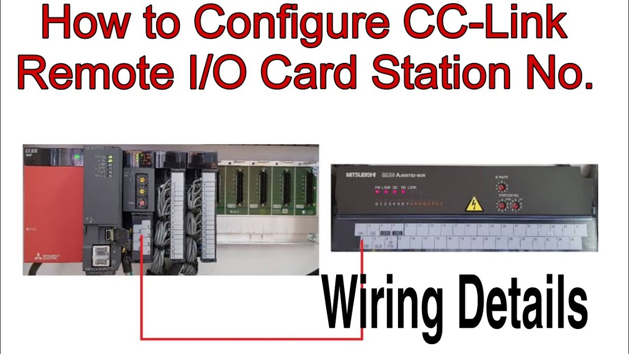 How to Configure CC-Link Remote I/O Card Station No. and Bh Rate AJ65SBTB1-16 Complete Video