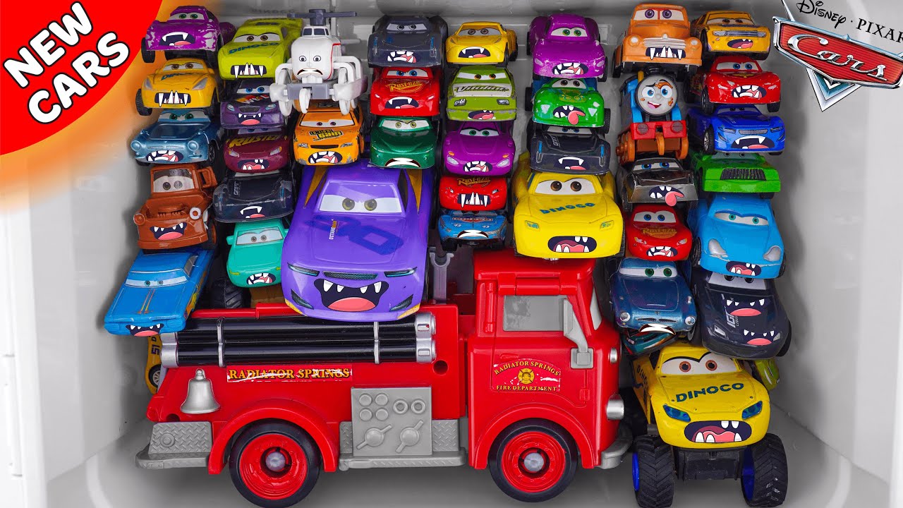 Disney Pixar Cars Unboxing Review | Lightning McQueen Firetruck Rescue Collection