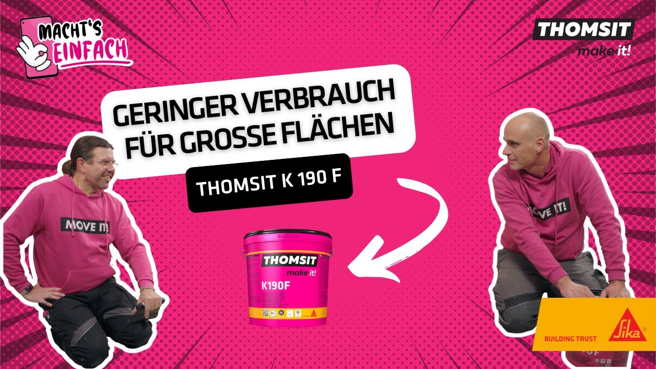 ⚡ THOMSIT K 190 F | GERINGER VERBRAUCH FÜR GROSSE FLÄCHEN | DER UNIVERSALKLEBER