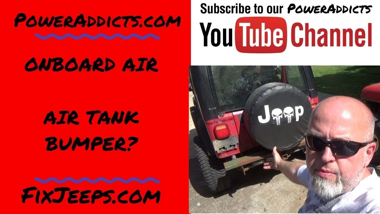 Made my back bumper into an air storage tank for onboard air #onboardair #airstorage