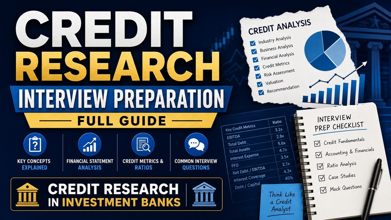 Credit Research Interview Preparation full guide| Credit Research in Investment Banks