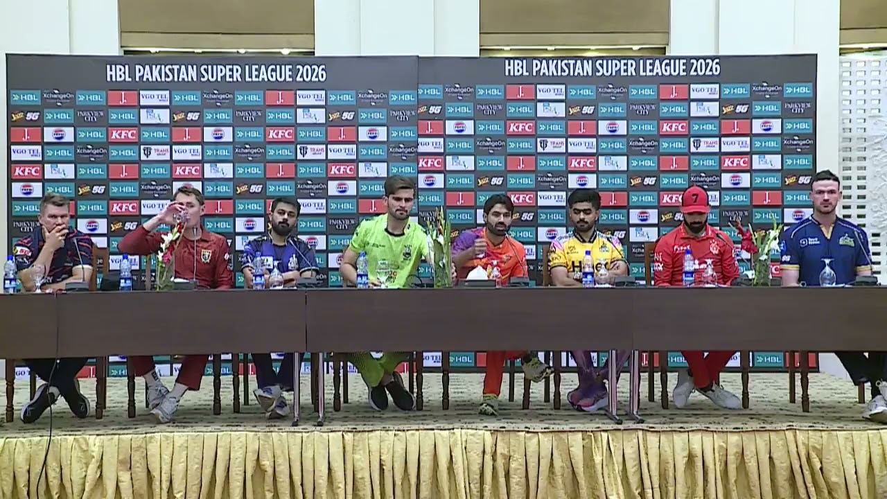 Live - HBL PSL 11 Captain's Press Conference in Lahore | Foreign Players Arrival in Psl 2026