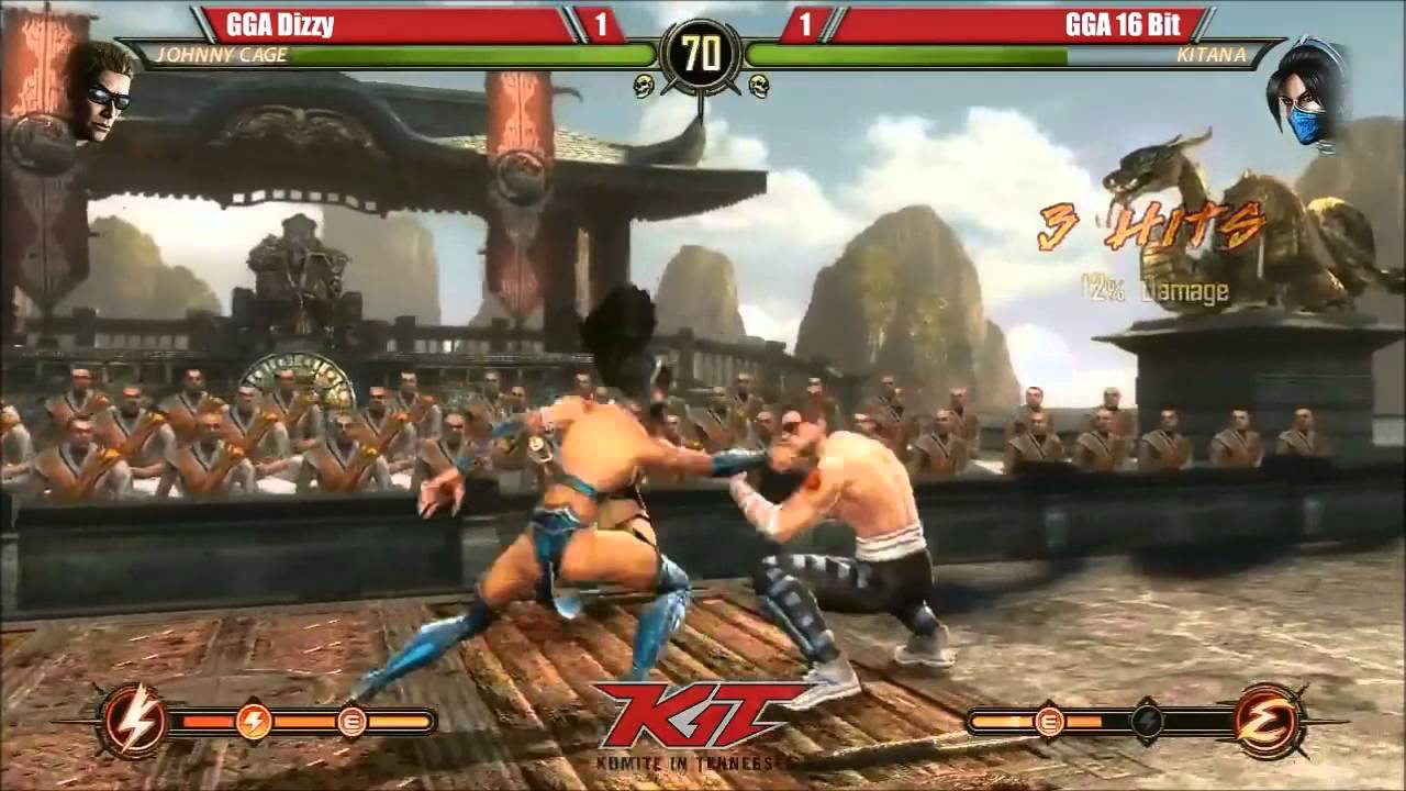 KIT MK: GGA Dizzy(Cage) vs GGA 16 Bit(Kitana)