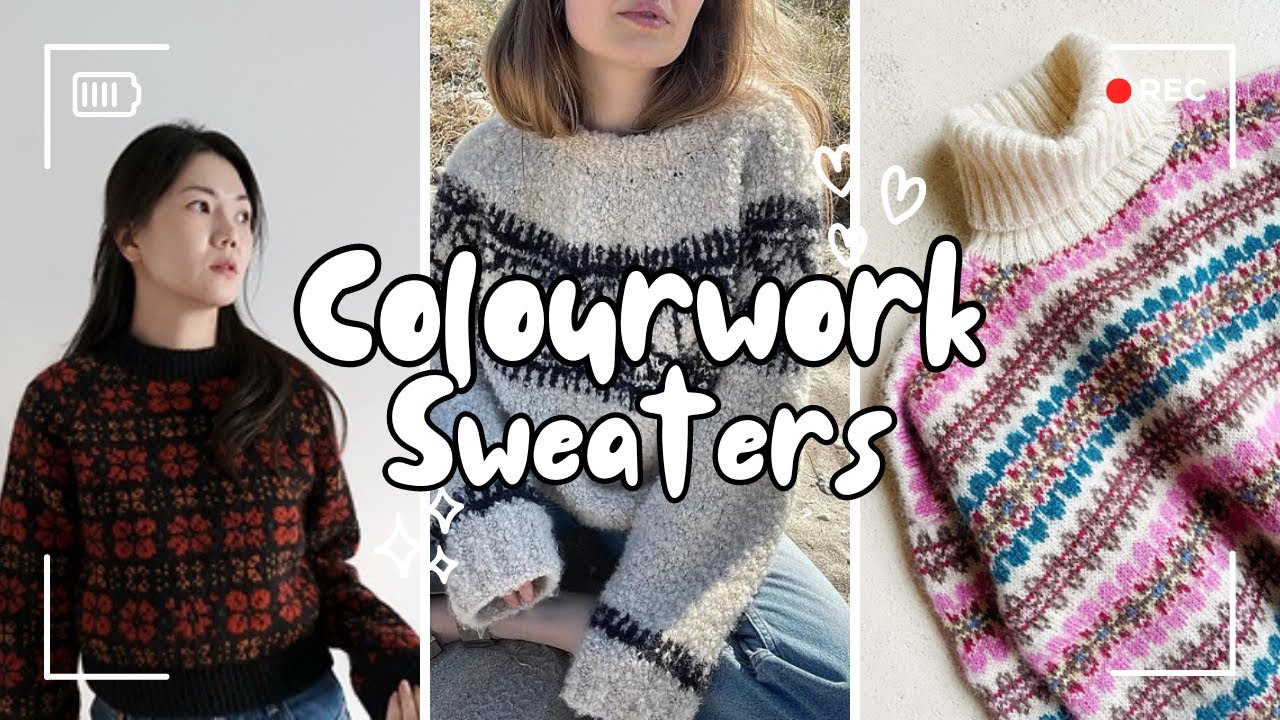 15 Colourwork sweaters living rent-free in my head | fun, modern colourwork sweaters, pattern inspo