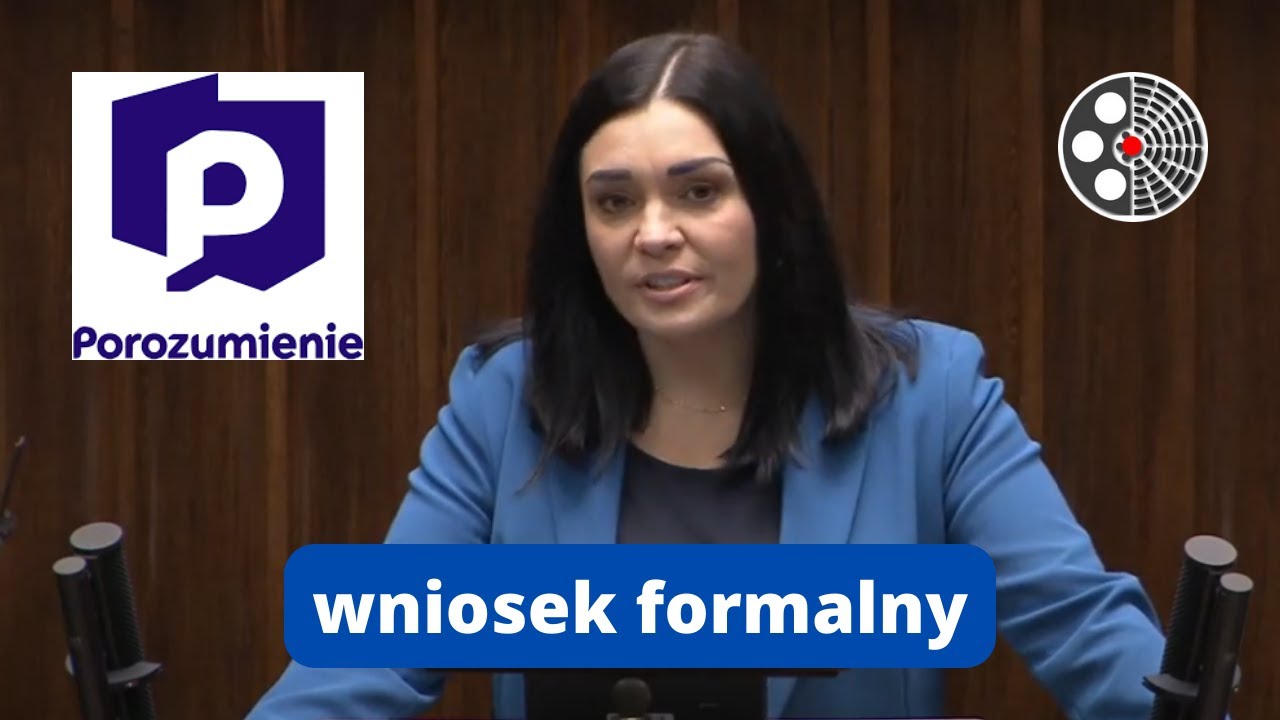 Magdalena Sroka - wniosek formalny