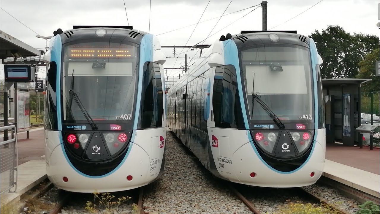 [FHD] Tramway T4 SNCF - Citadis Dualis IDFM (2)