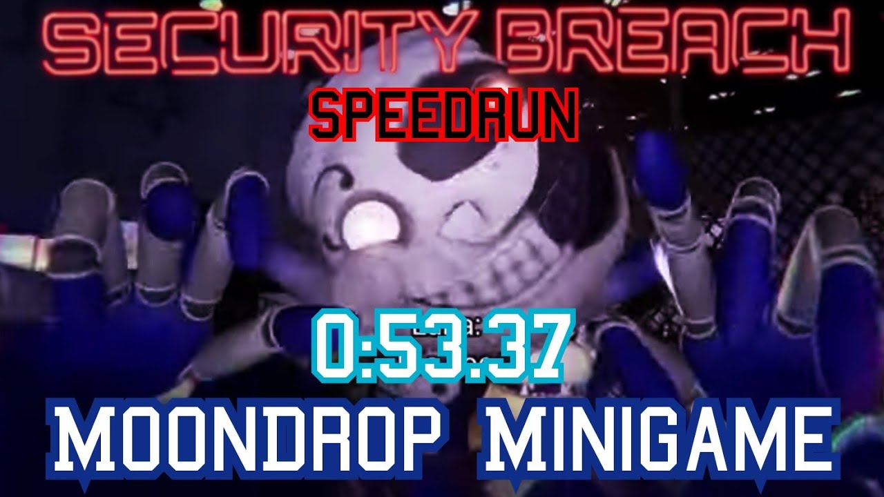 Five Nights at Freddy's: Security Breach Speedrun | MoonDrop Minigame (0:53.37) | FreddyGamePlayer