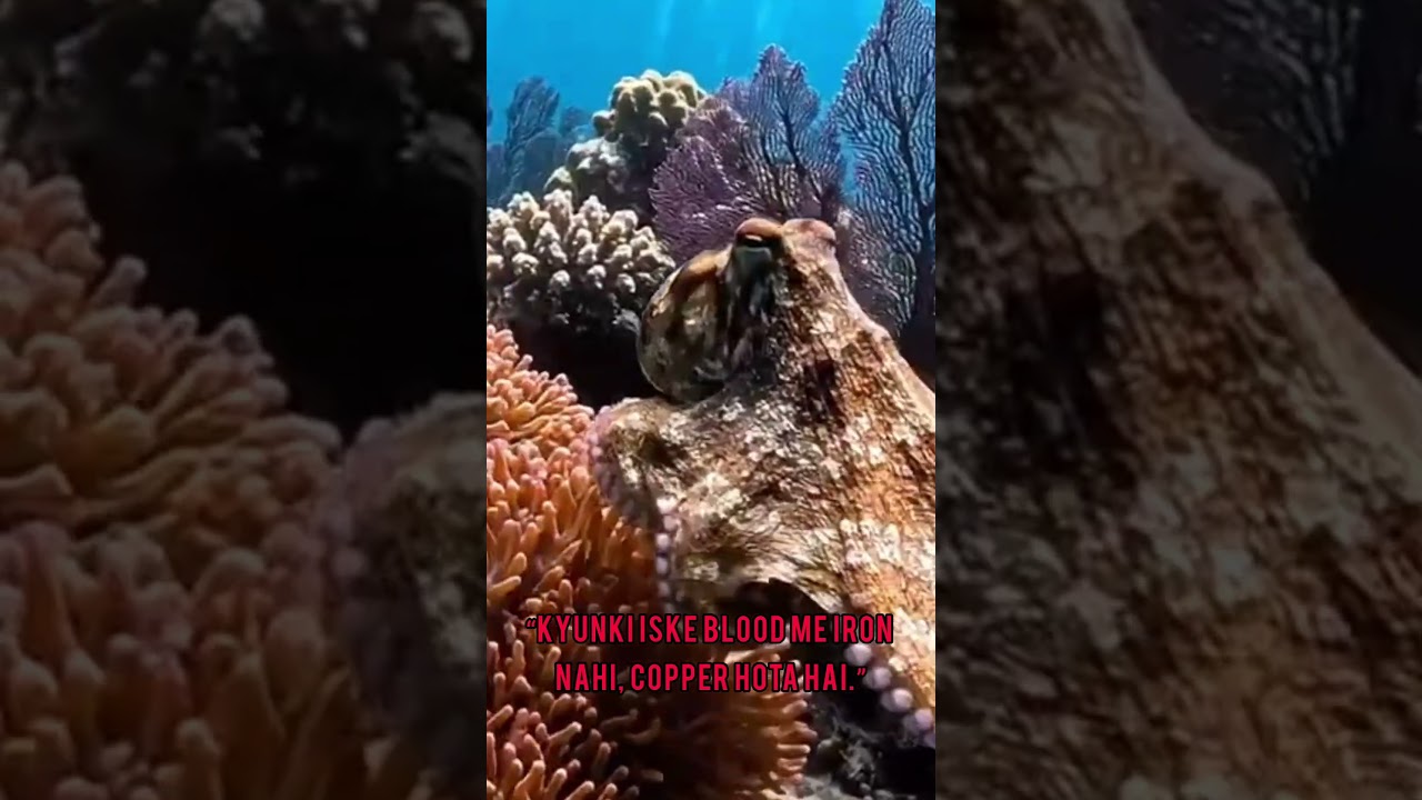 Did you know? Octopus has blue blood 🐙💙