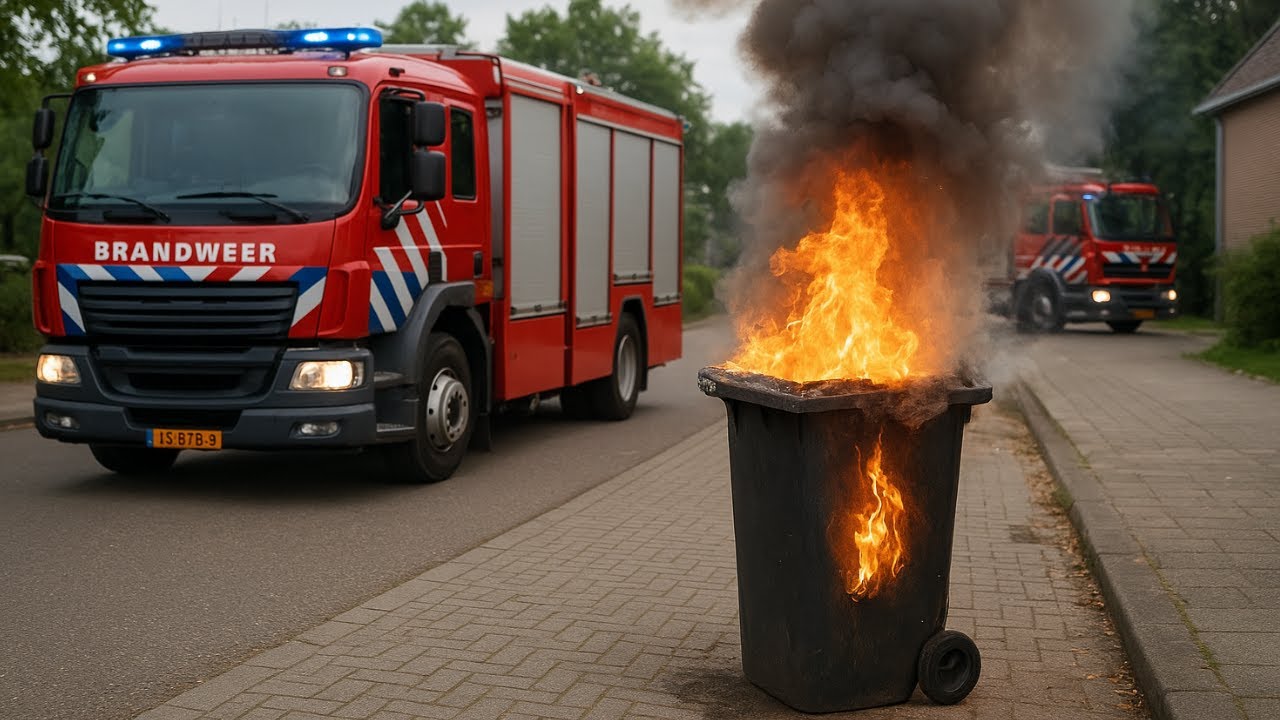 notruff 112 afval bak brand en meer.