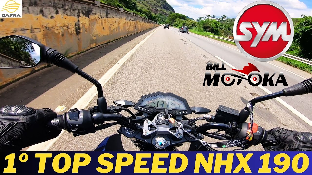 Primeiro TOP SPEED NHX 190 2025 e uma tocada mais AGRESSIVE, bora ver se ela anda mesmo.
