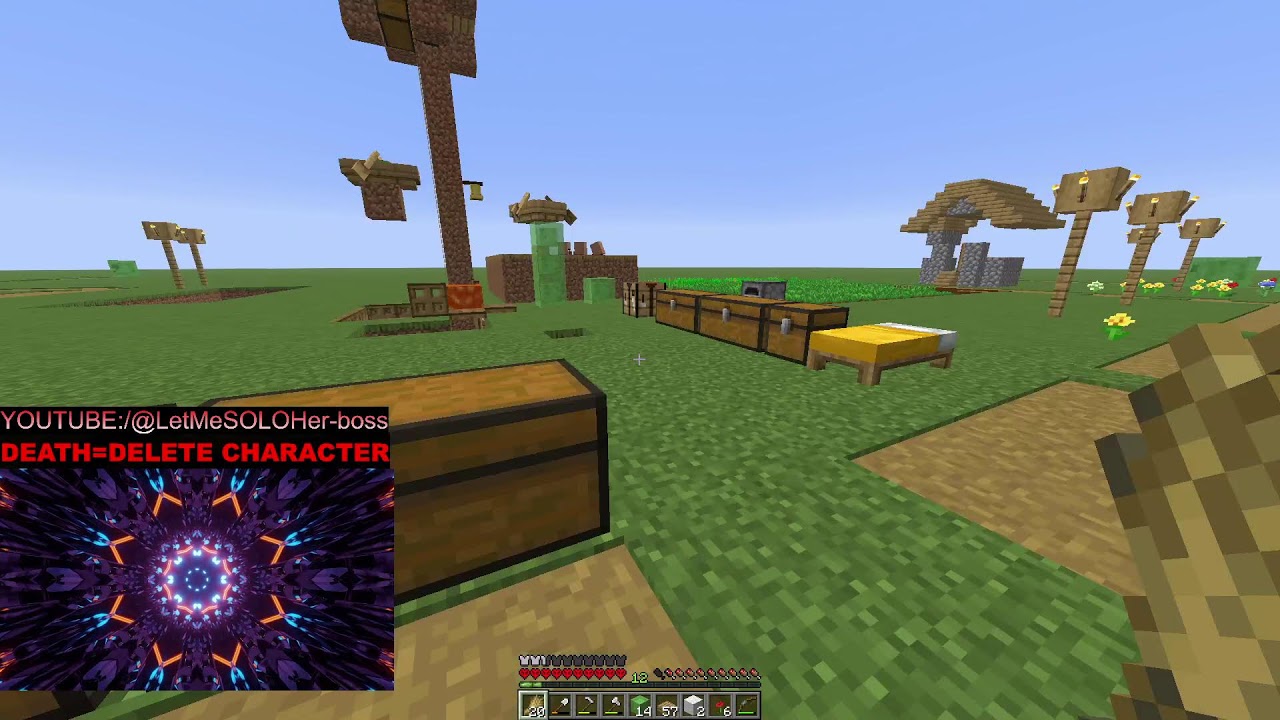 ASMR MINECRAFT HARDCORE SUPERFLAT MINING SESSION #minecraft