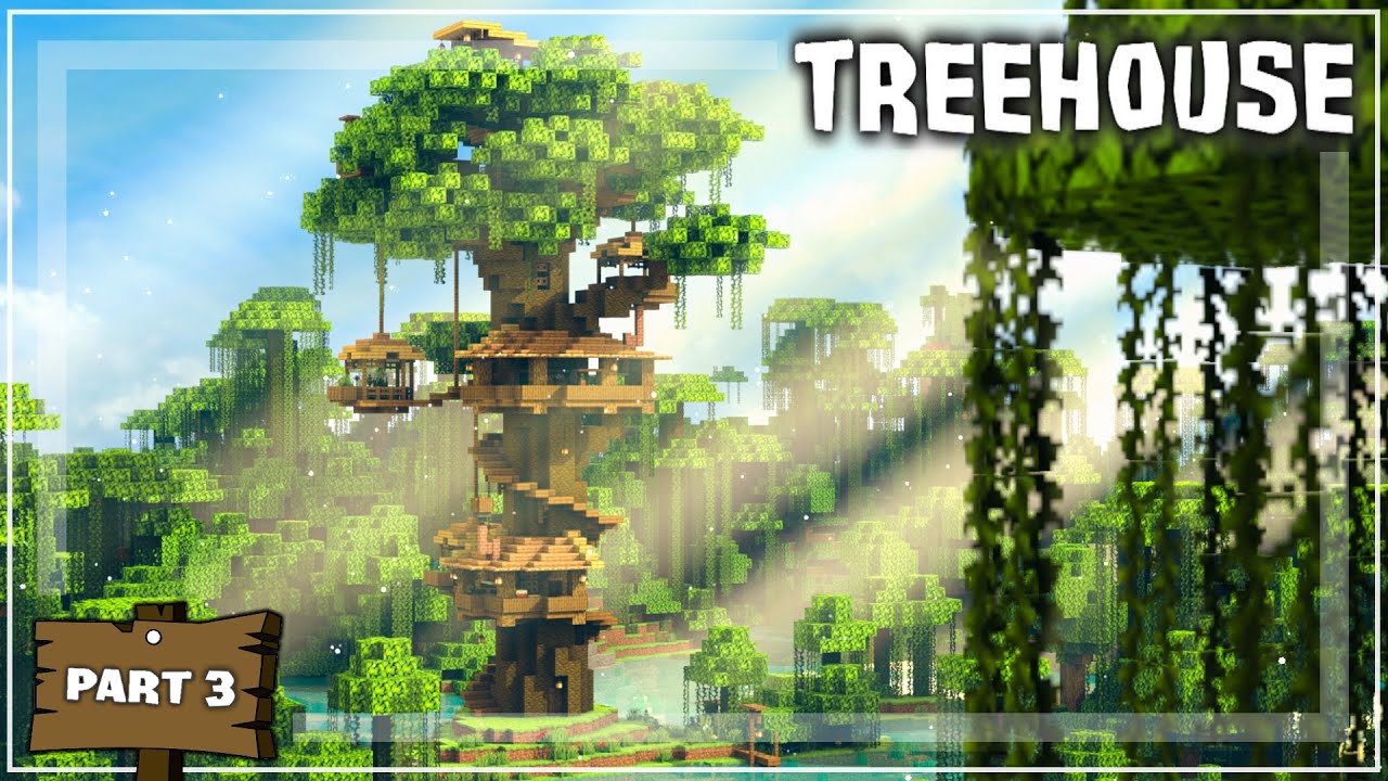 Minecraft: How to Build a Treehouse + Download (Tutorial #3)