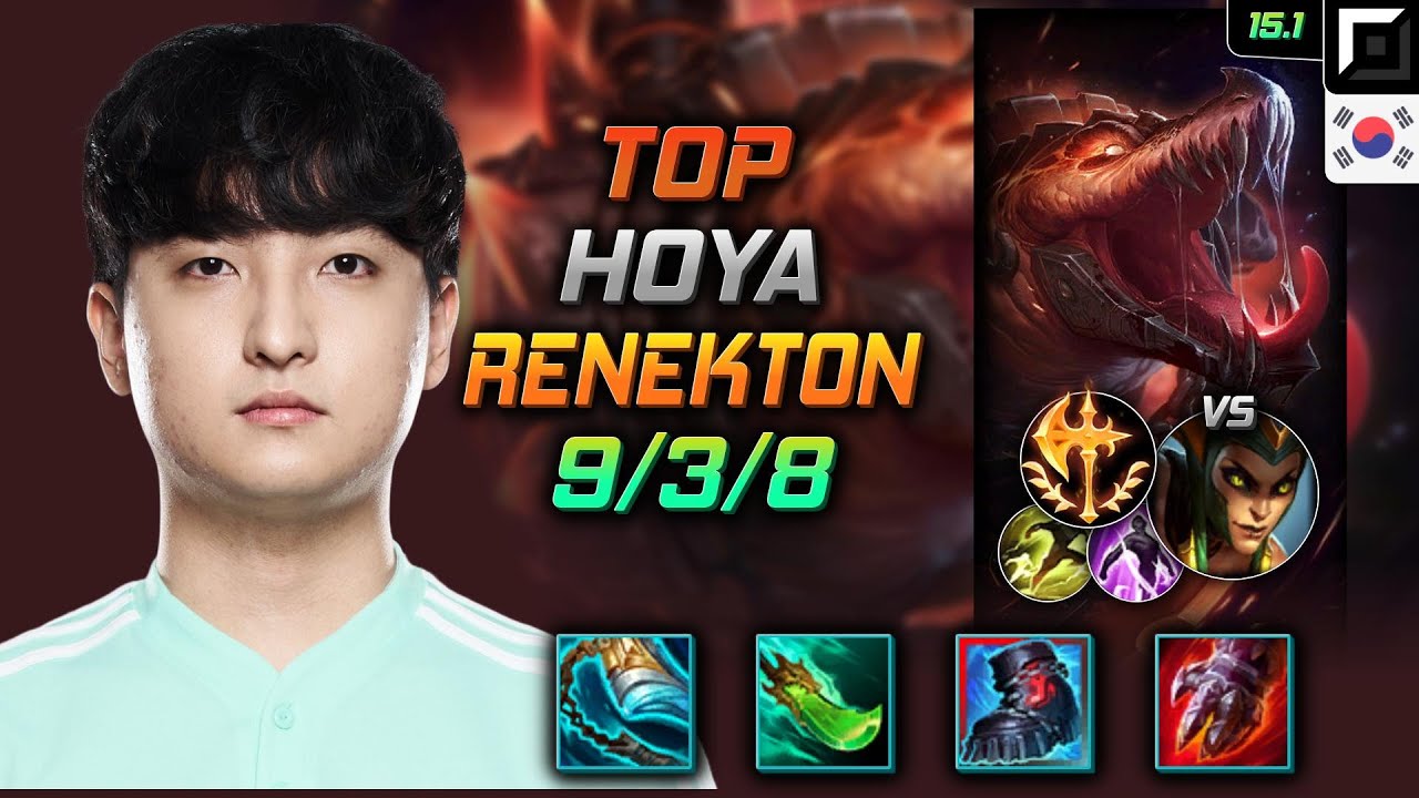 Renekton Top Build Hoya Stridebreaker Conqueror - LOL KR Master Patch 15.1