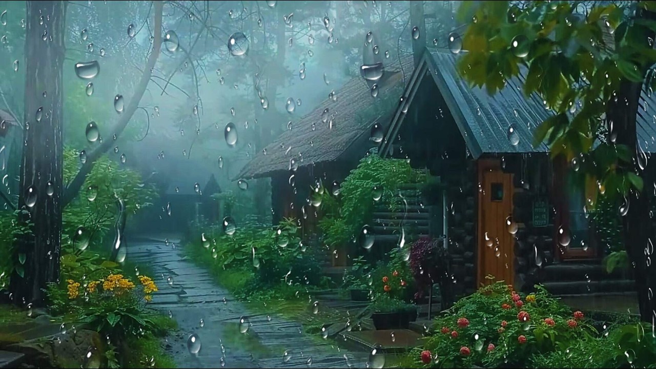 Melt Stress (In Minutes) 🌧️ Magic Forest Village Rain ASMR!