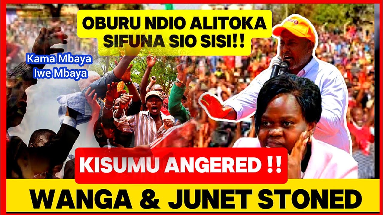 STONED WANGA & THE TEAM FORCED TO FLEE FASTER AS ANGRY LUO RESIDENTS TURNS AGAINST THEM IN KISUMU!!