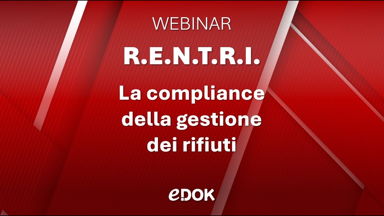 Webinar: RENTRI: la compliance della gestione dei rifiuti