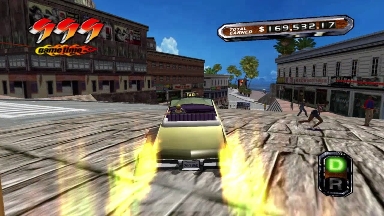 Crazy Taxi 3 - West Coast - $260,952.67 - MENTAL License - Zax - 567 customers | PC gameplay