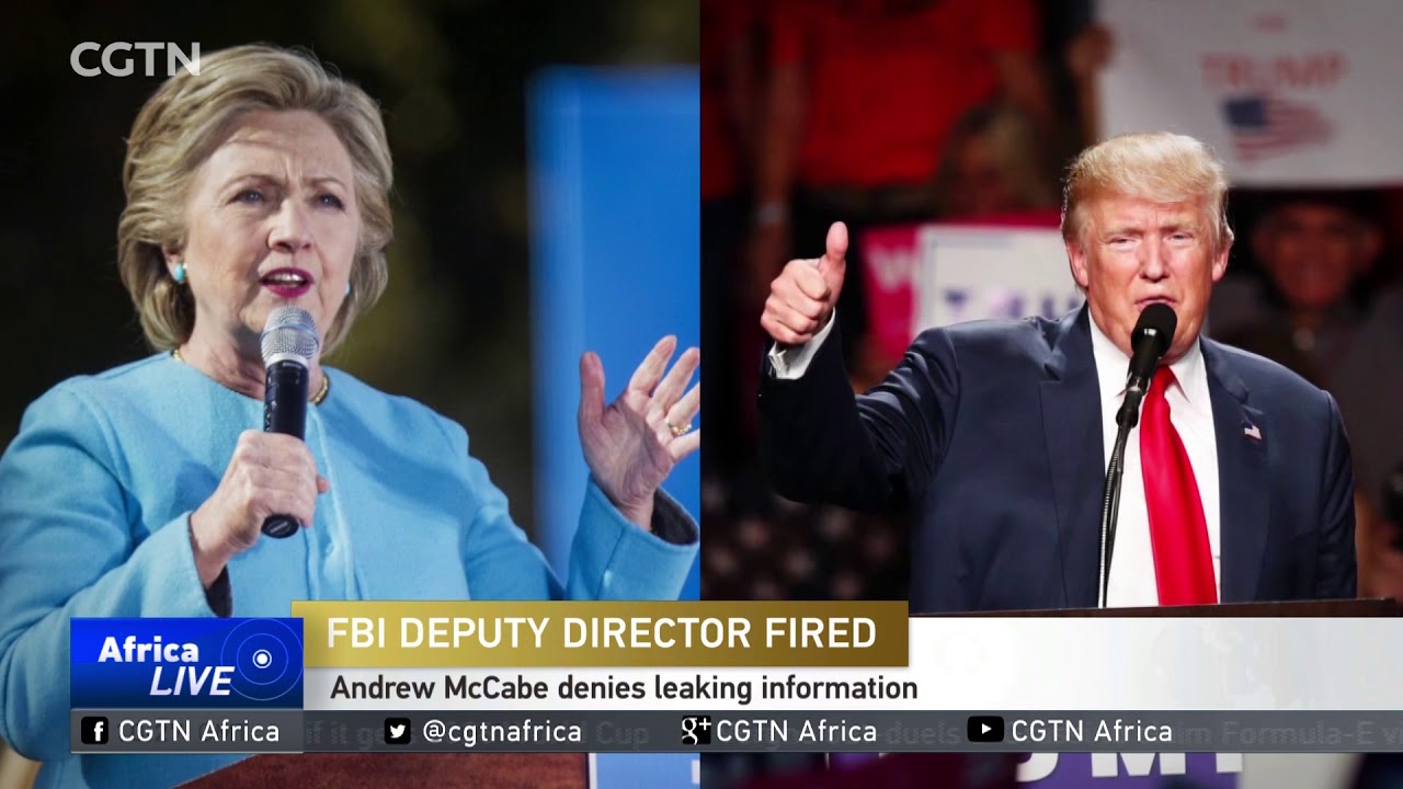FBI's Deputy Director Andrew McCabe fired 2 days before retirement
