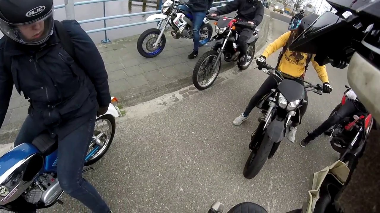 GoPro moped meeting spring 2017 Honda dax crash!!??